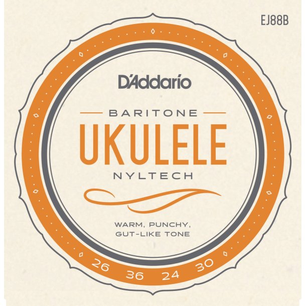 D'Addario EJ88B Ukulele Baritone Nyltech